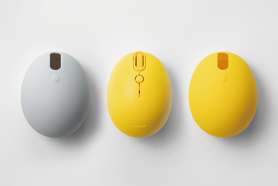 イエロー本体と2色のソフトシェル