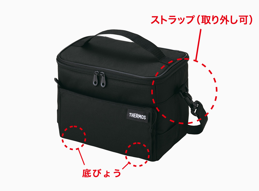 サーモス RFD-0051の取り外せるストラップと底びょう