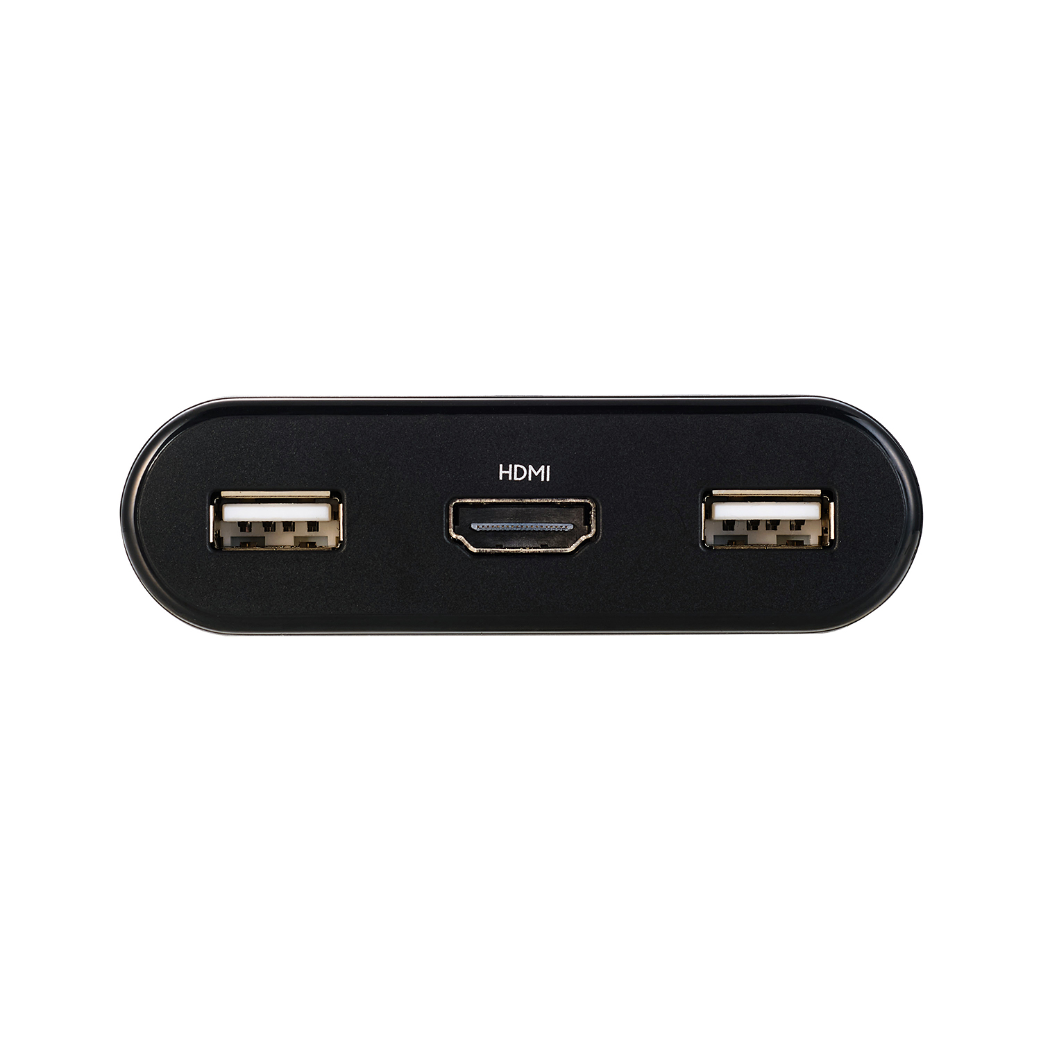 KVM-KHUSN2のUSB-Aポート2基とHDMIポート