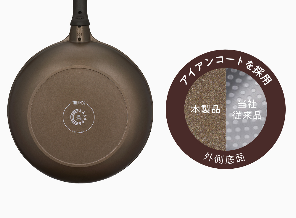焼く・炒める・煮るに使いやすい深型形状