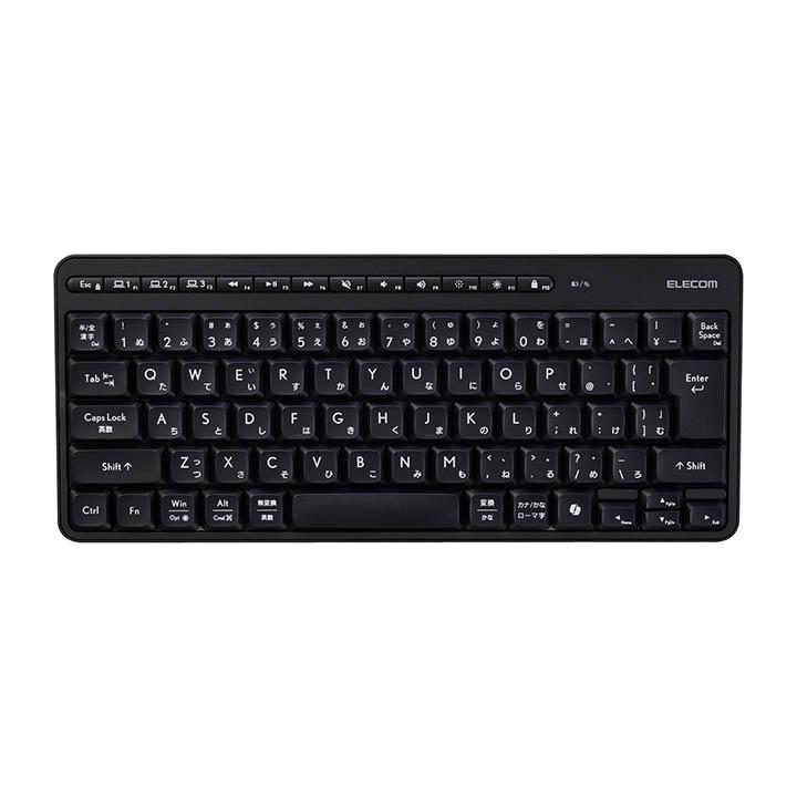 エレコム 静音ミニキーボード TK-QT11MMMABKのブラック本体