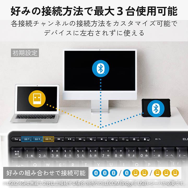 TK-QT11MMMABKの2段階角度調整スタンド