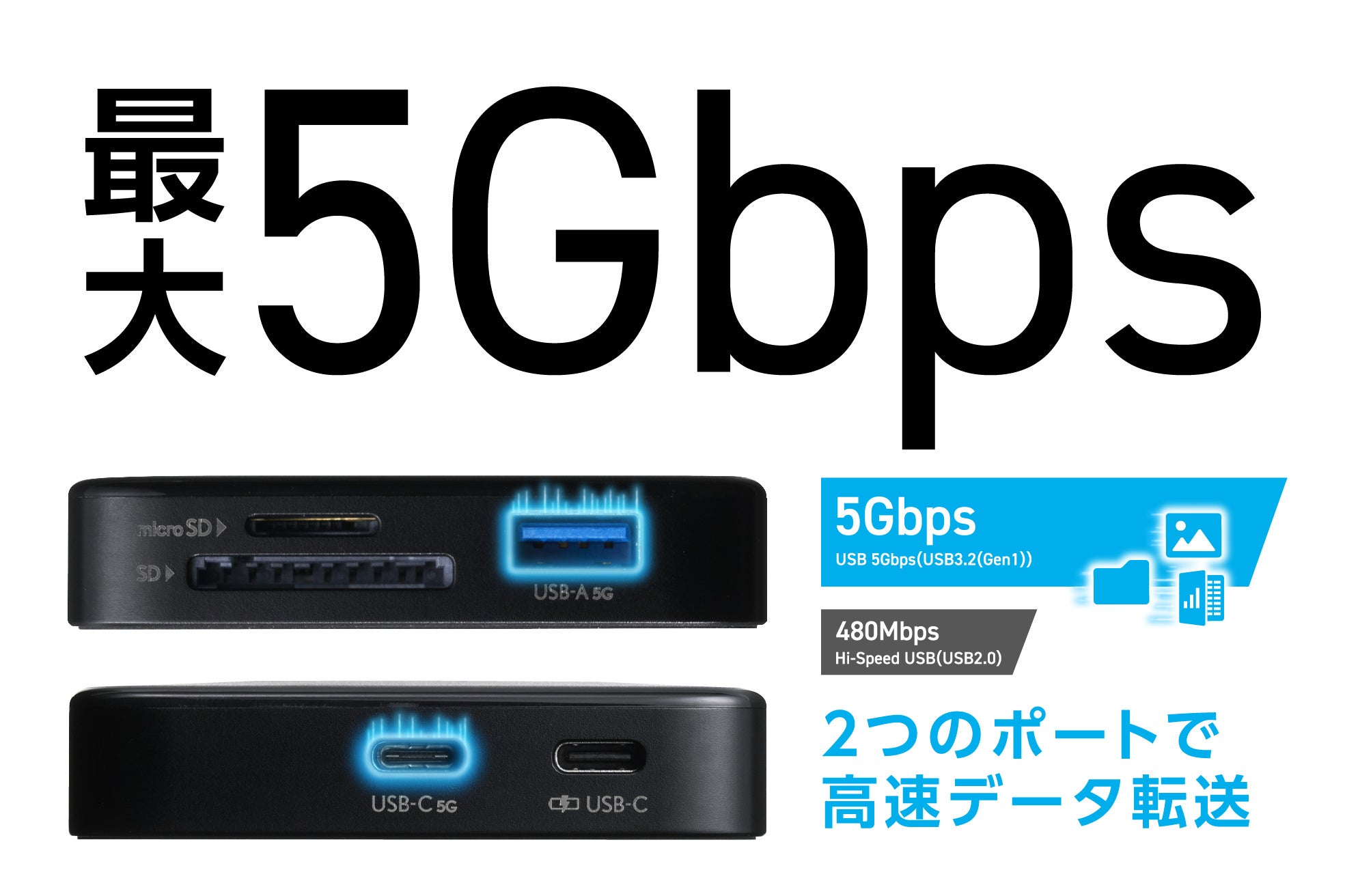 SDとmicroSDを同時接続できるDST-N071BPBK