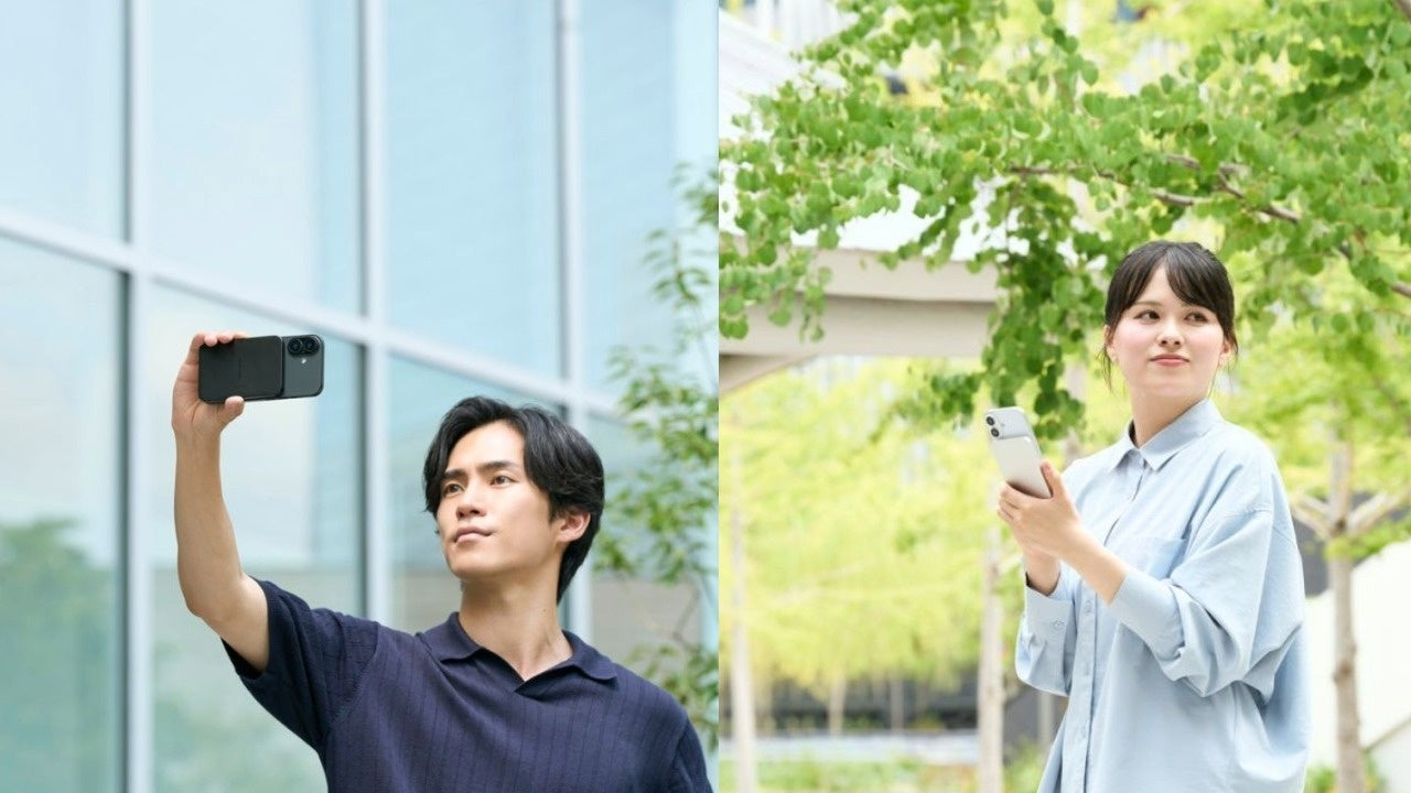 EC-C71BKを外出先で使う様子の公式画像