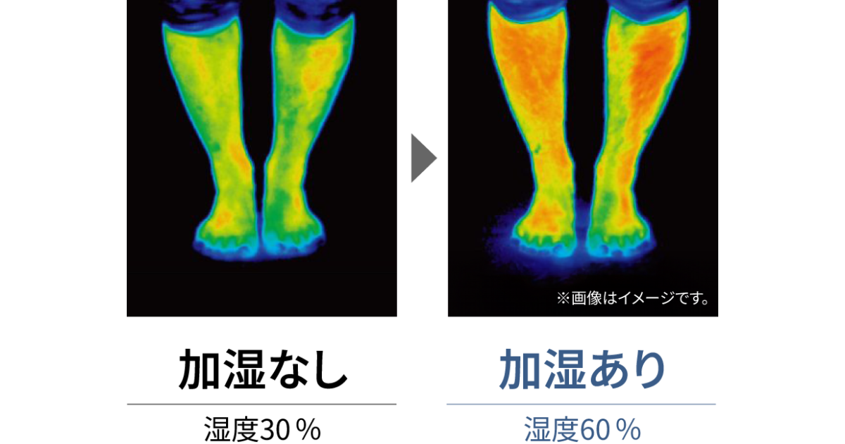 DS-FKX1206の温風と加湿の仕組み
