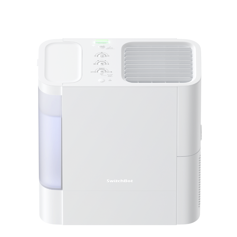 SwitchBot W3902300の正面とタンク周辺を示す公式画像