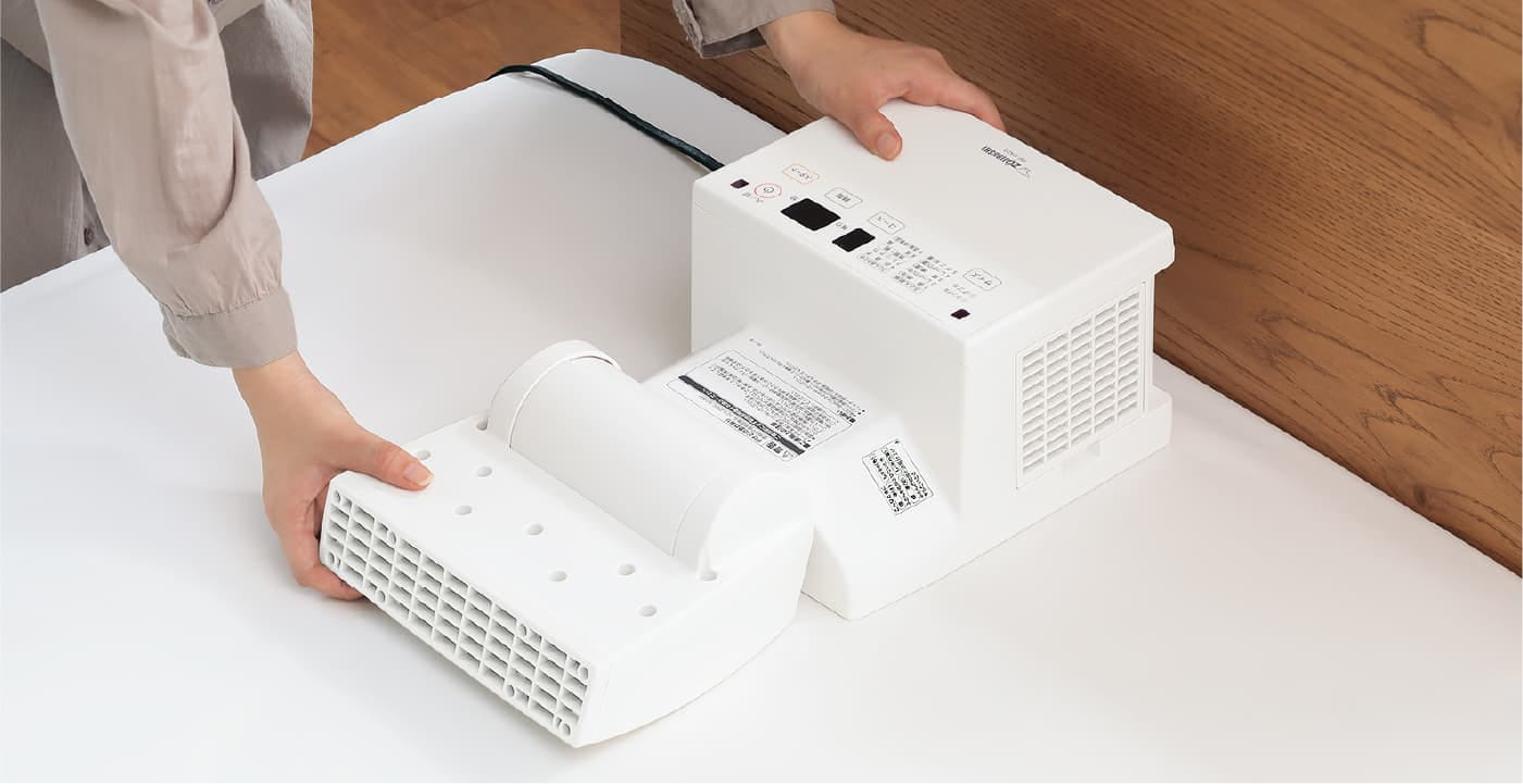 RF-FB20のノズルを開いて準備する象印公式の使い方案内